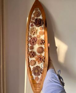 Grand bol à pâte en bois massif résistant au feu |   Finition artisanale raffinée |   Vente en gros directe d'usine - Product Image 2