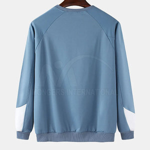 Sudadera Personalizada al por Mayor para Hombre, Cuello Redondo, Diseño Sólido, Tela de Forro Polar, Transpirable, Ecológica, Informal, de Invierno, Poliéster/Algodón - Product Image 2