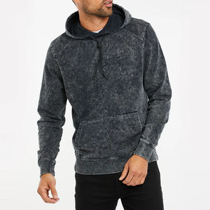 Produits les plus vendus Sweat-shirt délavé à l'acide pour hommes Conçu sur mesure Fabricant professionnel Sweat-shirts délavés à l'acide pour hommes - Product Image 3