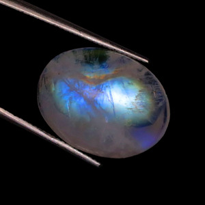 Fabuleux arc-en-ciel pierre de lune Cabochon pierre précieuse-forme ovale arc-en-ciel pierre de lune gemmes-lisse pierre de feu en vrac pour la fabrication de bijoux - Product Image 3