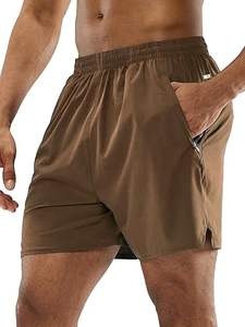 กางเกงออกกำลังกายขาสั้นสำหรับผู้ชายกางเกงขาสั้นเล่นยิมฟิตเนส5นิ้วทำจากโพลีเอสเตอร์ออกแบบได้ตามต้องการ - Product Image 2