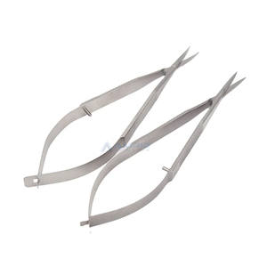 Titanio/acero inoxidable Tijeras dentales Cirugía oftálmica Instrumentos oftálmicos 12,5 cm Tijeras corneales - Product Image 5