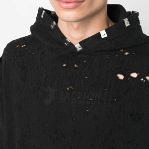 Novedad, Sudaderas con Capucha para Hombre, Estilo Desgastado, Alta Calidad, 100% Algodón, Transpirables, Invierno, Venta al por Mayor de Fábrica, Diseño Personalizado - Product Image 5