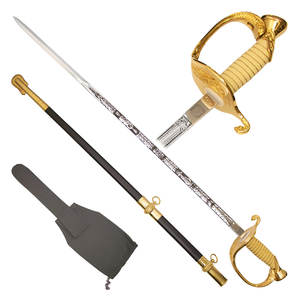 Espadas Medievales Hechas en Fábrica en India, Proveedor de Sables Personalizados para Ceremonias, Espada de Desfile al por Mayor, Espada de Acero Inoxidable con Acabado Lacado - Product Image 3