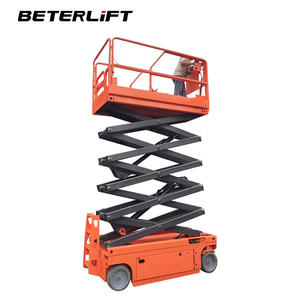 Самоходный ножничный подъемник для склада, мини-подъемник 8м 10м 300кг, с удлиненной платформой, одобрен CE - Product Image 3
