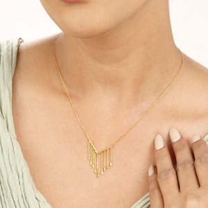 Collar Moderno con Cadena de Serpiente Geométrica, Chapado en Oro y con Circonitas, Regalo de Moda para Mujer - Product Image 2