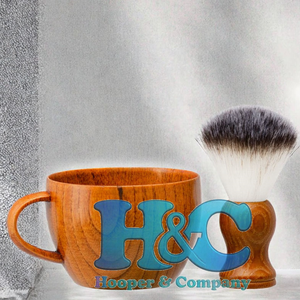 Pinceau à raser en poils de blaireau Silvertip pour hommes de Hooper and Company avec manche en bois pour usage professionnel en salon de coiffure - Product Image 3