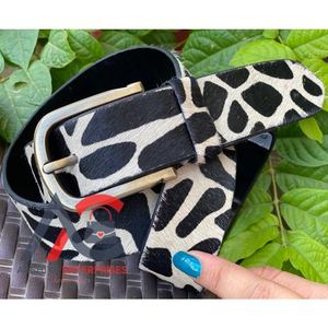 Cinturón de piel auténtica con relieve, informal, Vintage - Product Image 1