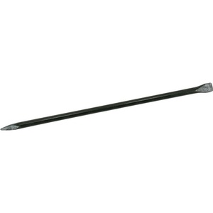 IDEAL Black Lacquered Crowbar 1250mm Length 30mm Width Round Shape with Point and Straight Cutting Edge <b>Garden</b> Hand <b>Tool</b> - Product Image 1
