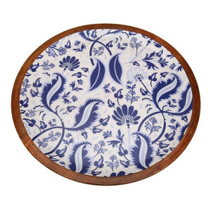 Bandejas para servir de madera Natural ligeras sin terminar de alta calidad, elegante organizador de alimentos anidado rústico, madera decorativa para el hogar - Product Image 6