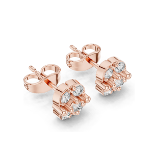 Pendientes de Diamantes de Laboratorio de 0.28 CT para Mujer, Claridad VVS-VS EF, Oro de 18KT, 14KT, 10KT y Plata 925, Oro Rosa, Amarillo y Blanco - Product Image 5