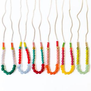 Bois et résine lien collier Joint gros collier réglable bohème chaîne cou pièce pour cadeau de mariage - Product Image 6