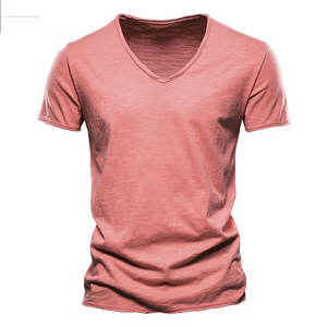 Vente chaude T-shirt pour hommes en coton/fibre de bambou de haute qualité Dernière conception imprimée Style décontracté grande taille du Pakistan - Product Image 5