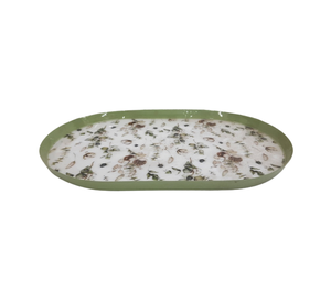 Bandeja ovalada de hierro de Venta caliente, pegatina esmaltada, diseño de lujo, bandeja para servir alimentos para cocina y mesa, Decoración de cocina - Product Image 5