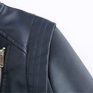 แจ็กเก็ตบอมเบอร์สำหรับผู้หญิงเสื้อแจ็คเก็ตหนังสำหรับผู้ชาย - Product Image 5