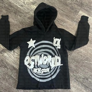 Veste Harajuku avec imprimé de lettres d'animation, sweat-shirt à capuche pour homme, sweat à capuche surdimensionné à manches longues, fermeture éclair, sweats à capuche décontractés - Product Image 3