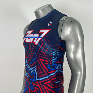 Camiseta de Compresión sin Mangas con Capucha 7v7 y Pantalones Cortos, Uniforme de Compresión Sublimado para Fútbol 7v7, Uniforme 7v7 de Alta Calidad - Product Image 5