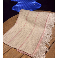 Serviette de plage turque en coton gaufré 100% coton 100x200cm 300gsm séchage rapide moderne fantaisie personnalisable haute qualité usage domestique Silkeca