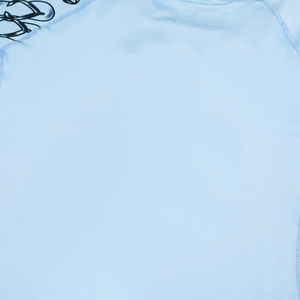 Camiseta de Manga Corta para Niños, Sublimada, Transpirable, Antibacteriana, Ecológica, para MMA y BJJ, Color Azul Cielo, Personalizable - Product Image 6