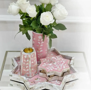 Nueva Colección MULTI CRAFT, Juego de Cajas Decorativas con Incrustaciones de Nácar, Color Madera Natural, Diseños Personalizados, Mejores Precios de Calidad - Product Image 2