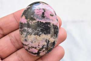 Palmstone-cristales de Rodonita Rosa Natural, lote de gemas de rodonita, cristal de cristal pulido, piedra de Palma - Product Image 4