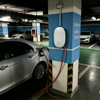 Borne de recharge murale pour VE 7 kW Type 2 32A 220V monophasée, directement de l'usine, station de charge domestique IP65, câble de 5 m, CE, garantie 18 mois
