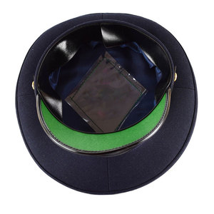 Adjustable Best Design Peak Caps Best Quality Headgear Factory Made <b>Navy</b> Peaked <b>Hat</b> Stylish Ceremonial Cap - Product Image 4