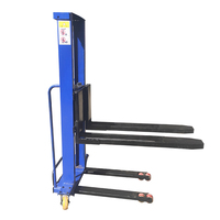 Petit chariot élévateur à palettes portable à charge automatique nouveau semi-électrique avec composants de base pompe et moteur