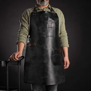 ALW Tablier sans manches en cuir pour hommes de haute qualité Logo personnalisé Réutilisable et durable-Spécialisé dans les nouveaux designs OEM - Product Image 2