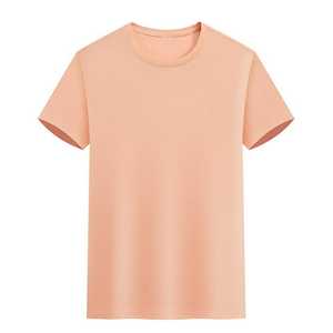 Chemises en coton de base pour hommes T-shirts décontractés à manches courtes de couleur unie légère d'été - Product Image 1