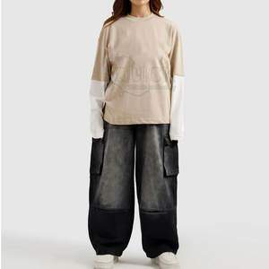 Servicio OEM Diseña Tu Propio Logotipo Camisetas de Verano Ecológicas de Doble Capa para Mujer Impresión Personalizada en Existencia - Product Image 1