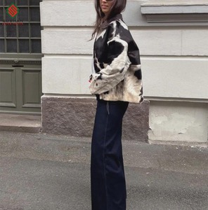 Chaqueta de Cuero Vacuno Genuino para Mujer |   Abrigo y Chaqueta de Moda de Piel de Vaca con Pelo Natural - Product Image 6