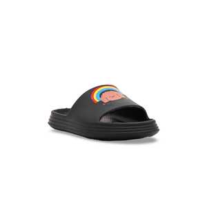 Sandalias Tacón Niña Negro Chanclas Informales Modelo KD5324 - Product Image 2