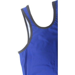 Camisetas Deportivas Personalizadas para Hombre, de Poliéster Azul Sublimado, de Secado Rápido, Uniformes de Lucha Libre Hechos a Medida - Product Image 5