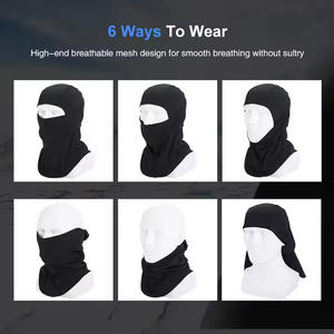 หน้ากากสกีแบบเต็มหน้ากันลมหมวกคลุมศีรษะสำหรับเล่นสกีขี่จักรยานรถจักรยานยนต์กีฬากลางแจ้ง - Product Image 3