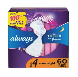 Wholesale Always Radiant Feminine <b>Pads</b> for Women Flexfoam Soft Comfortable Absorbent Bulk Pack Cheap Sale Now - Product Image 2