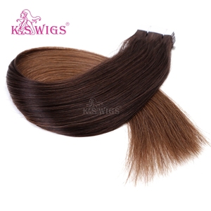 K.SWIGS Invisible Tape Hair Extensions Double Drawn <b>Silky</b> Straight Virgin Remy Human Hair Machine Double Weft - Product Image 6