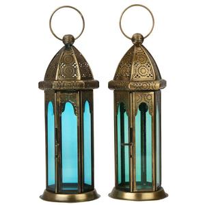 Nuevo centro de mesa de lujo, linterna, linterna marroquí de Metal dorado de Calidad exclusiva para jardín, decoración interior, linternas - Product Image 3