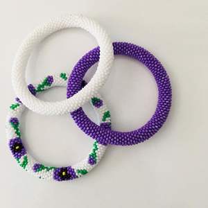 Cute Colorful Stylish Beaded Embroidery Bracelet With Premium Finish Handwork Design And Fancy Statement Style For <b>Girl</b> - Product Image 1