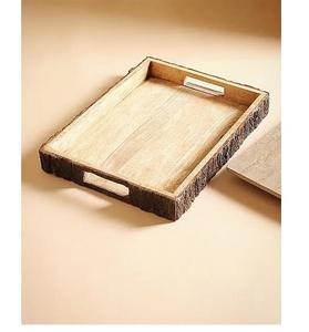 Vente en gros 20pcs plateau de service en bois incrusté d'os Offre Spéciale plateau de service - Product Image 3