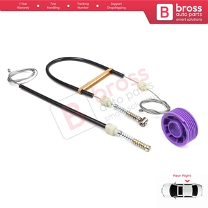 Kit de réparation de lève-vitre arrière droit BWR5246 pour Phaeton 3D MK1 2002-2016 SWB (entreaxe court) 3D4839756 - Product Image 5