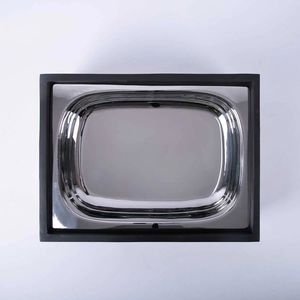 Casserole chauffante en noir et blanc d'aspect moderne de forme rectangulaire Hotpot de buffet de nouveau style pour la cuisine à domicile - Product Image 5