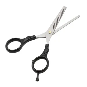 Outil de coiffure barbier noir coiffure professionnel coupe de cheveux ciseaux amincissants - Product Image 1