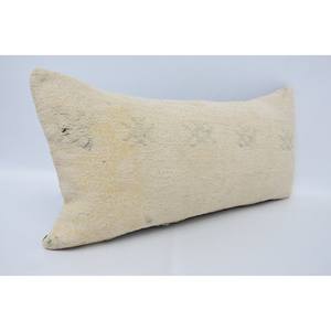 Almohada Kantha de lana Beige a rayas sutiles de 18x18 pulgadas, cojín decorativo esponjoso Vintage tejido de lujo para ropa de cama y uso en el suelo - Product Image 3