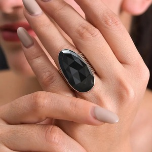 Proveedor indio Bold Black Onyx Ring para confianza o estabilidad y protección de energía disponible para suministro mundial - Product Image 6