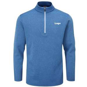 Sudaderas Personalizadas para Hombre, Talla Grande, de Alta Calidad, de Algodón, con Cierre, Cuello Alto, Sudadera con Cierre de 1/4, Sudadera con Capucha - Product Image 1