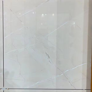 Carreaux de porcelaine vitrifiés modernes en céramique Bluetone 600x600mm Surface brillante polie AAA de qualité supérieure antibactérienne antidérapante - Product Image 1