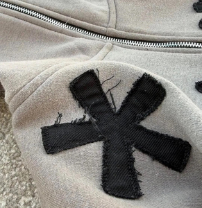 เสื้อฮู้ดมีซิปสำหรับผู้ชายเสื้อฮู้ดสำหรับซักได้ไซส์ใหญ่พิเศษตัดเย็บแบบกำหนดเอง - Product Image 6