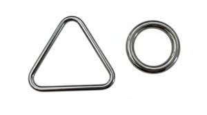 Factory Stainless Steel Triangle Rings Welded Seamless Metal Triangular Rings for Bad <b>Accessories</b> - Product Image 2