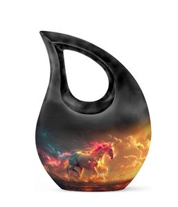 Urna de Metal de Unicornio para Cenizas Mujeres Urnas de Cremación para Cenizas Humanas Mini Urnas Adulto Hombre Pequeño para Cenizas Humanas Tamaño Personalizado - Product Image 1